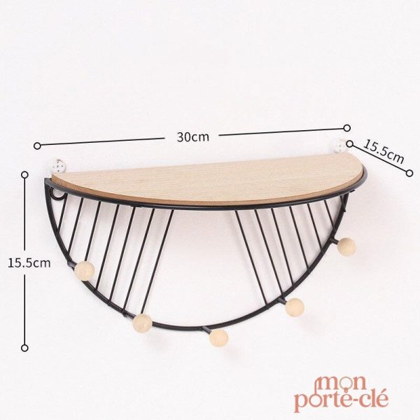 Rangement mural pour clés et accessoires divers