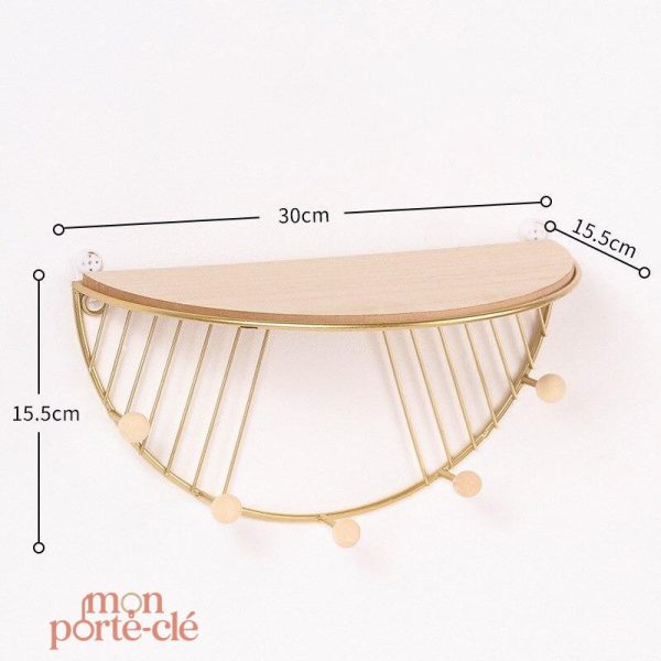 Accessoire mural pour organisation de clés et objets