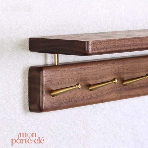 Porte-clé mural compact et esthétique
