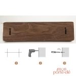 Étagère murale avec porte-clé pour désencombrer