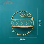 Rangement mural porte-clé au design doré