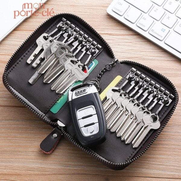 Porte-clés en cuir, compact et durable