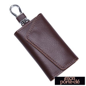 Accessoire cuir homme pour porte-clés en style moderne
