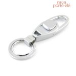 Porte-clé en acier pour homme, design moderne