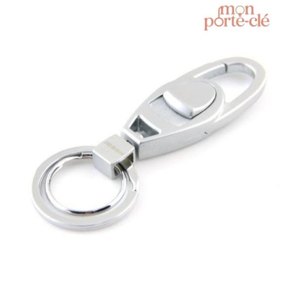 Porte-clé en acier pour homme, design moderne
