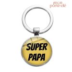 Porte-Clé tendance Super Papa pour les pères