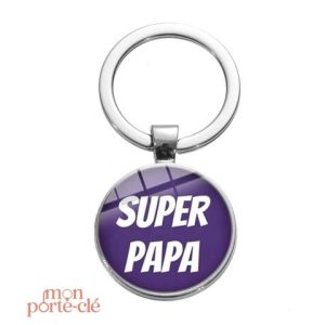 Accessoire Fête des Pères : Porte-Clé Super Papa