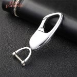 Porte-clé en métal pour homme en acier