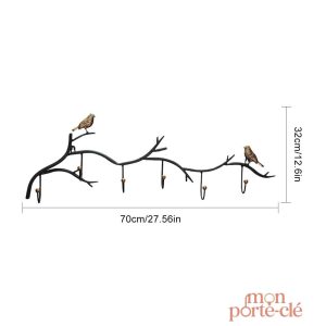 Porte-Clé mural design inspiré de la nature