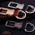 Porte-clé tendance en cuir pour un look raffiné