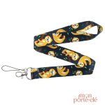 Porte-Clé Paresseux pour enfants sur un tour de cou