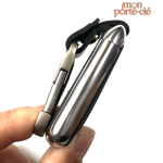 Porte-clé en cuir avec mousqueton chic et durable