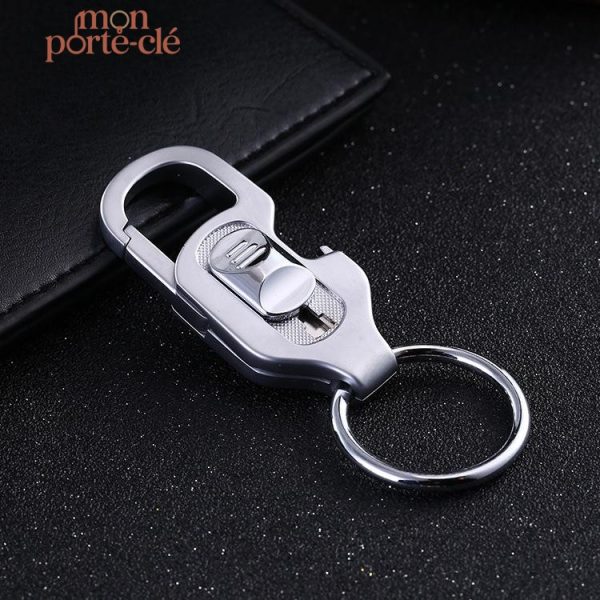 Mousqueton décapsuleur design en acier inoxydable