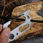 Outil de poche en acier, porte-clé fonctionnel