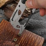 Accessoire de poche, porte-clé en acier pratique