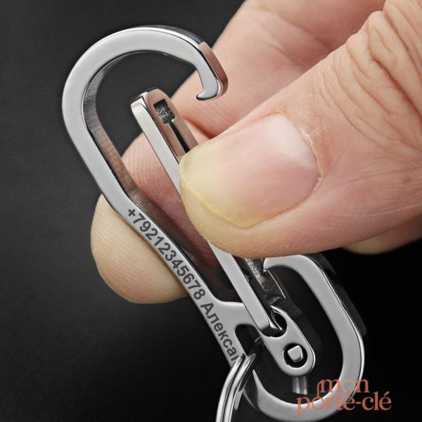 Mousqueton unique, parfait pour vos clés