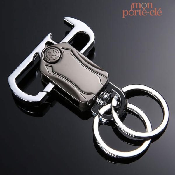 Mousqueton en acier avec fonction décapsuleur