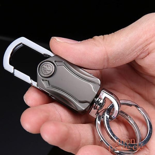 Mousqueton décapsuleur en acier pour clés et bouteilles