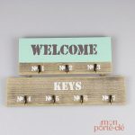 Porte-Clé Mural Organisateur Welcome