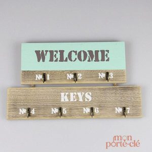 Porte-Clé Mural Organisateur Welcome