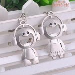 Décapsuleur porte-clé design DJ en acier