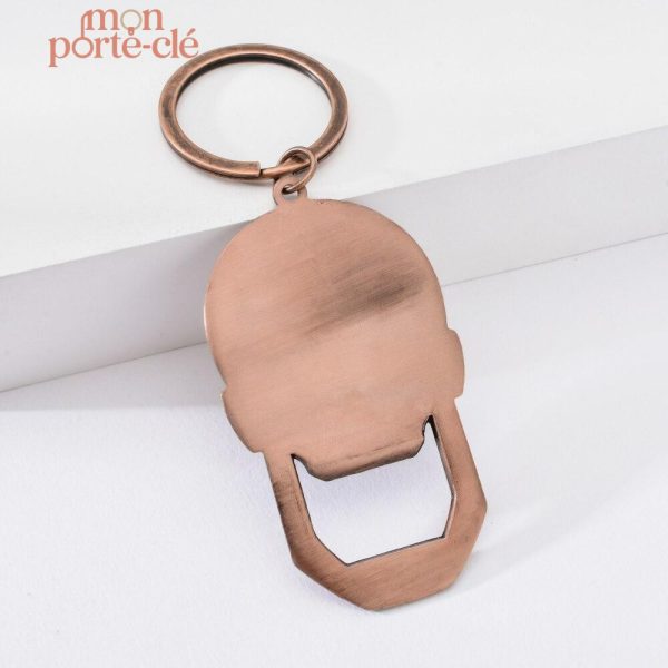 Accessoire en acier, porte-clé et décapsuleur combinés