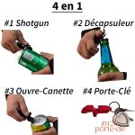 Décapsuleur portable en forme de porte-clé