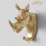 Support mural pour clés avec animaux décoratifs