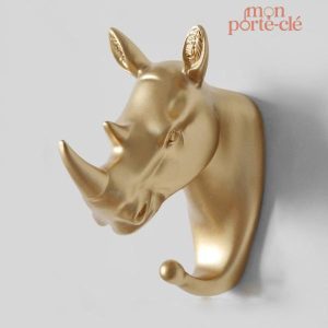 Support mural pour clés avec animaux décoratifs