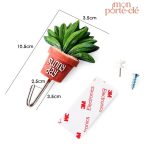 Cactus décoratif pour accrocher clés