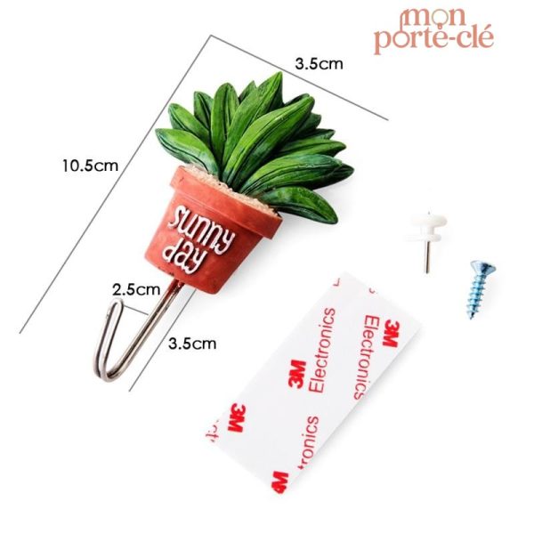 Cactus décoratif pour accrocher clés