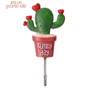 Porte-clé mural, décoration cactus