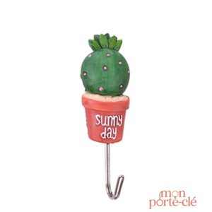Accroche-clés mural en forme de cactus