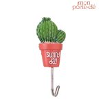 Porte-clé mural original cactus