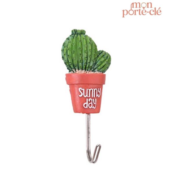 Porte-clé mural original cactus