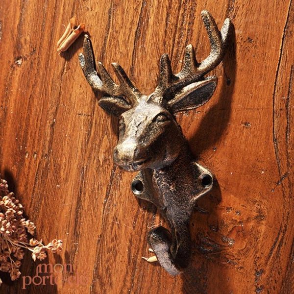 Porte-clé mural design en forme de cerf