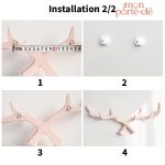 Porte-clé mural en bois, touche naturelle à la déco