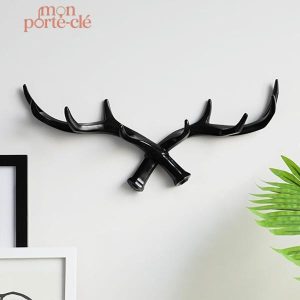 Porte-clé mural design en forme de cerf