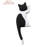 Porte-clé mural chat décoratif pour entrée