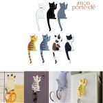 Porte-clé mural original en forme de chat