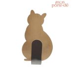 Porte-clé mural artistique, style félin