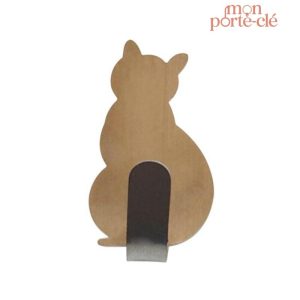 Porte-clé mural artistique, style félin