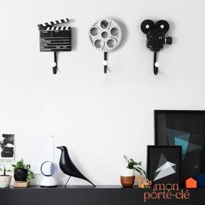Porte-clé mural inspiré du thème du cinéma