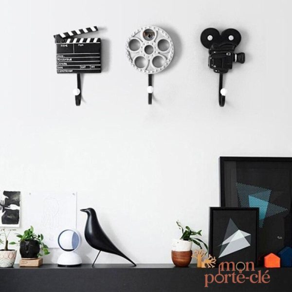 Porte-clé mural inspiré du thème du cinéma