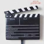 Support mural pour clés avec design cinématographique