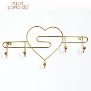 Porte-Clé Mural en forme de cœur