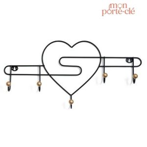 Accroche-clés mural en métal décoratif