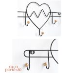 Patère murale moderne pour clés