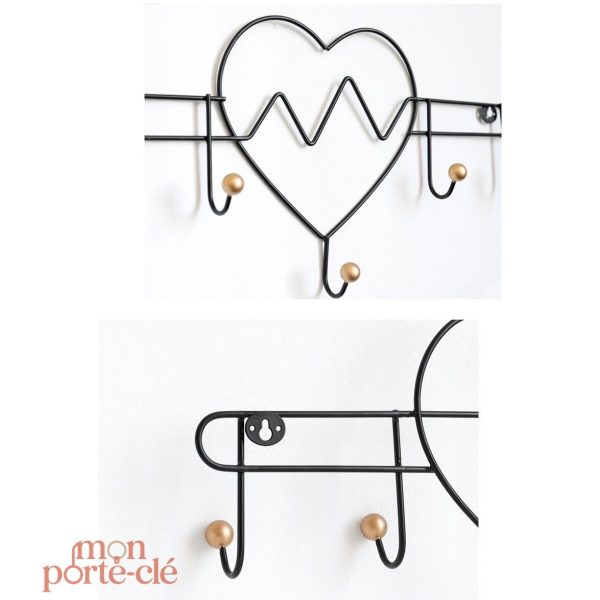 Patère murale moderne pour clés