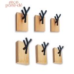 Porte-clé mural en bois, design élégant et fonctionnel